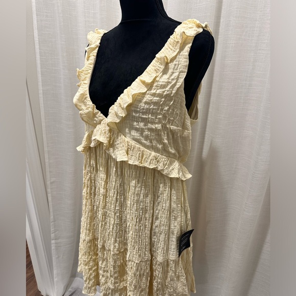 Lulu's Yellow Ruffle Mini Dress - Picture 5 of 12